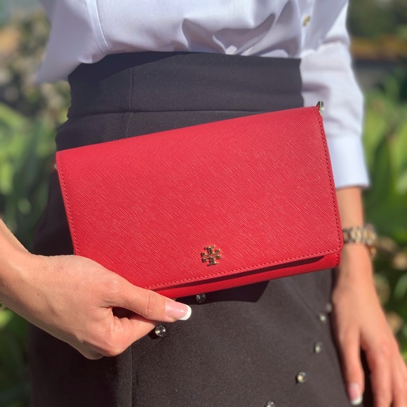 Tory Burch Emerson Leather Chain Wallet Crossbody - Picture 5 of 8